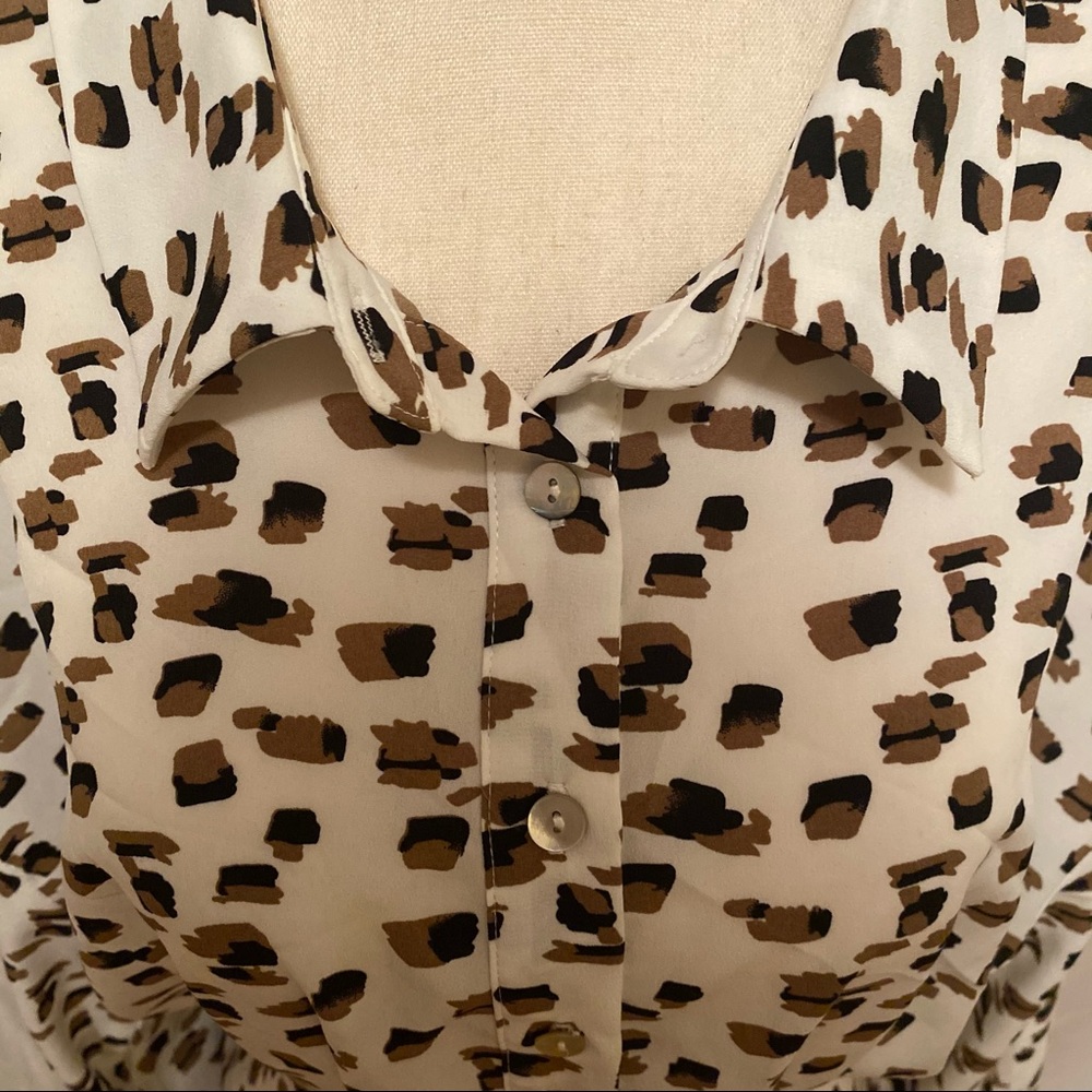 Fate Printed Button Down Blouse - image 5